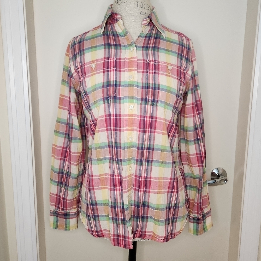 Ralph Lauren Pink Plaid Safari Shirt